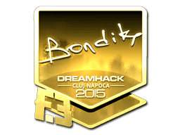 Sticker | bondik (Gold) | Cluj-Napoca 2015