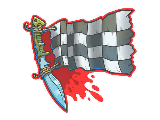 Sticker | Checkered Kukri
