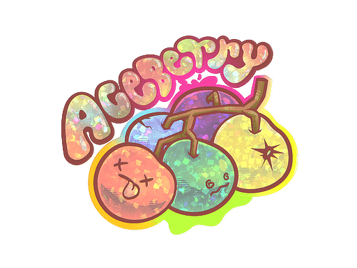 Sticker | Aceberry (Glitter)