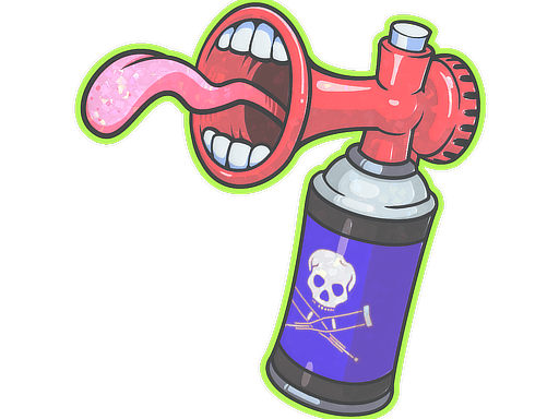 Sticker | Airhorn (Glitter)