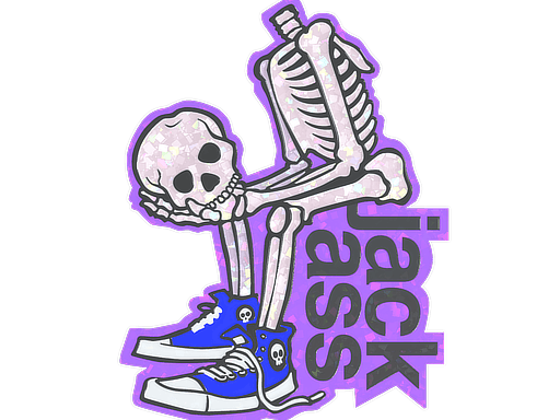 Sticker | Head In Hands (Glitter)