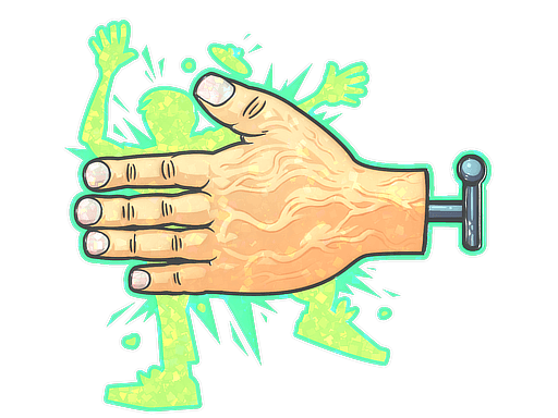 Sticker | High Five! (Glitter)